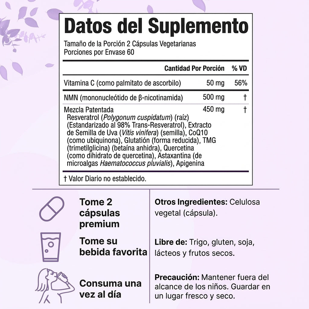 NMN Complejo Anti-Edad 10-en-1
